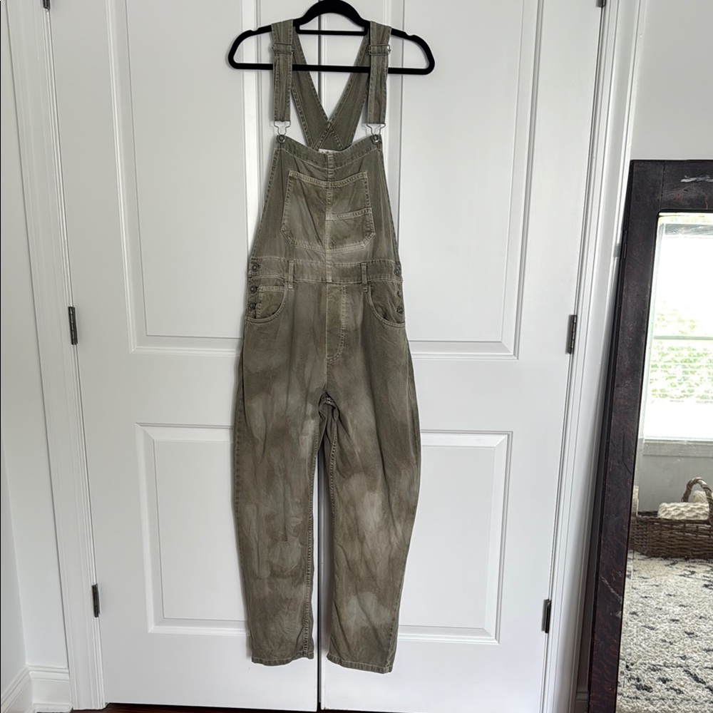 We The Free Olive Green Overalls